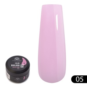 Гель для моделювання нігтів Global Fashion Color Builder Gel, 15гр, 05-Pastel rose